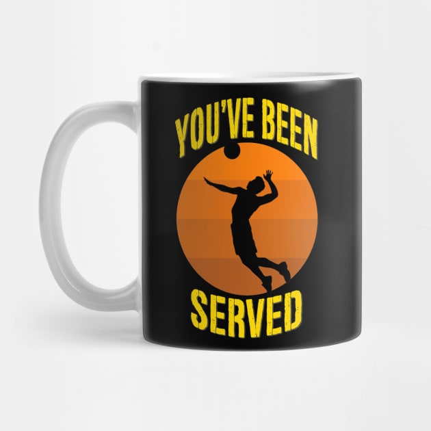 You've Been Served - Men's Volleyball Design by Naves